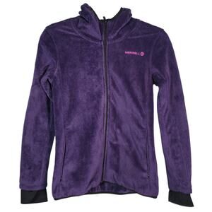 Merrell Select Regulate Fleece Hoodie Jacket Purple Women’s Small Petite F23533